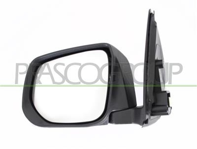 ESPEJO IZQUIERDO-ELECTRICO-NEGRO-ABATIBLE-CON PILOTO-CONVEXO/CROMADO-CON CARCASA CROMADA