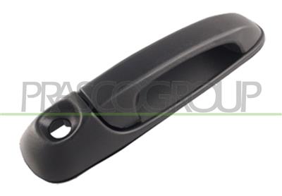 FRONT DOOR HANDLE RIGHT-OUTER-BLACK-WITH KEY HOLE