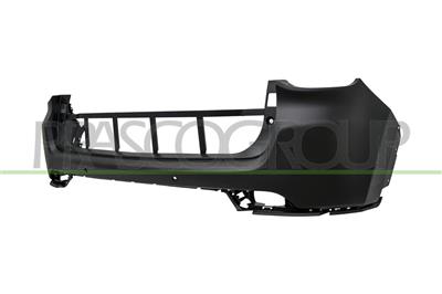 REAR BUMPER-PRIMED-UPPER-WITH PARK ASSIST HOLES+SENSOR HOLDERS