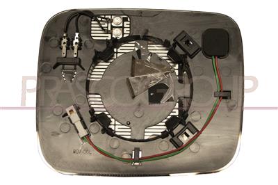 MIRROR GLASS BASE LEFT-ASPHERICAL-HEATED-WITH ANTI-GLARE DEVICE