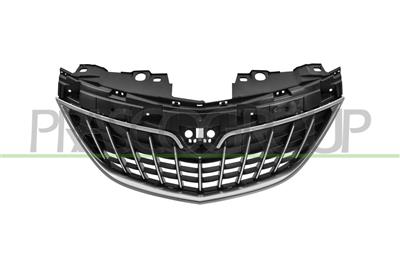 RADIATOR GRILLE-BLACK-WITH CHROME MOLDINGS MOD. 21 >