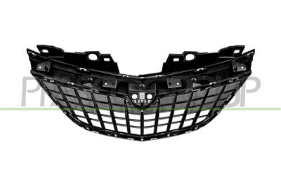 RADIATOR GRILLE-BLACK-WITH CHROME MOLDINGS MOD. 21 >