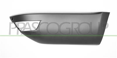 REAR BUMPER SPOILER RIGHT-PRIMED-WITH PDC HOLES-WITH CUTTING MARKS FOR PARK ASSIST