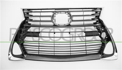 RADIATOR GRILLE-BLACK-WITH CHROME MOLDING