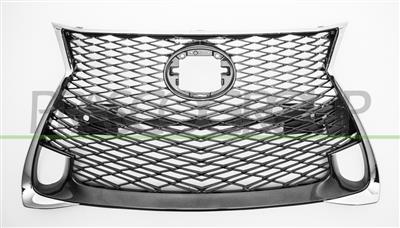 GRILLE CALANDRE NOIRE-AVEC MOULURE CHROMEE'- AVEC TROUS RADAR MOD. F SPORT