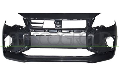 FRONT BUMPER-BLACK-SMOOTH-FINISH TO BE PRIMED-WITH TOW HOOK COVER