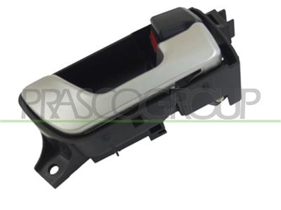 MANECILLA INTERIOR DELANTERA/TRASERA DERECHA-CON PALANCA PLATA-BOTON CIERRE NEGRO