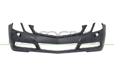 FRONT BUMPER-PRIMED-WITH TOW HOOK COVER-WITH HEADLAMP WASHER HOLES-WITH CUTTING MARKS FOR PDC AND PARK ASSIST-WITH DAY RUNNING LIGHT HOLES