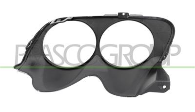 RAHMEN AUSPUFF ENDSTUECK LINKS-SCHWARZ-GENARBT MOD. AMG E53