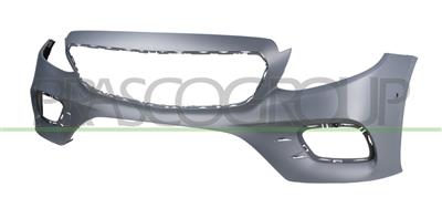 FRONT BUMPER-PRIMED-WITH TOW HOOK COVER-WITH HOLES FOR PARK ASSIST