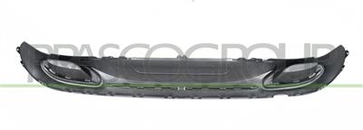 SPOILER STOSSTANGE HINTEN-SCHWARZ-GENARBT MOD. LIMUZINA
