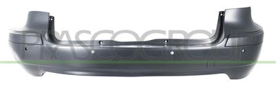 REAR BUMPER-PRIMED-WITH HOLES FOR PDC AND BOOT LOADING TRIM COVER