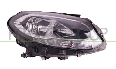 SCHEINWERFER RECHTS H7+H7-MIT LWR-MIT MOTOR-MIT TAGFAHRLICHT-SCHWARZ-LED