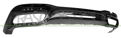 REAR BUMPER SPOILER-BLACK-GLOSSYY MOD. AMG S63