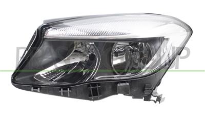 HEADLAMP LEFT H7+H15 ELECTRIC-WITH MOTOR-BLACK