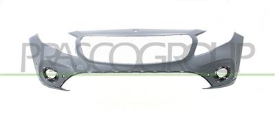 FRONT BUMPER PRIMED-WITH LED FOG LAMP SEATS-WITH HOLES FOR PDC AND PARK ASSIST