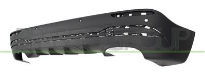 REAR BUMPER SPOILER-BLACK-TEXTURED FINISH-WITH PDC+SENSOR HOLDERS