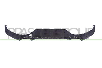 REAR BUMPER SPOILER-BLACK-TEXTURED FINISH-WITH SENSOR CUTTING MARKS FOR PDC