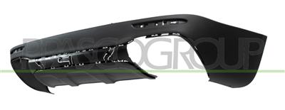 REAR BUMPER SPOILER-BLACK-TEXTURED FINISH-WITH SENSOR CUTTING MARKS FOR PDC