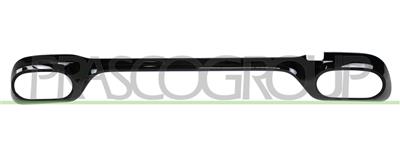 REAR BUMPER MOLDING-CENTRE-BLACK-GLOSSY MOD. AMG