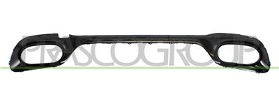 REAR BUMPER MOLDING-CENTRE-BLACK-GLOSSY MOD. AMG