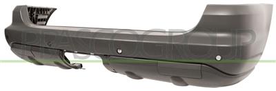 REAR BUMPER-PRIMED-WITH PDC-WITH 2 TOW HOOK COVERS