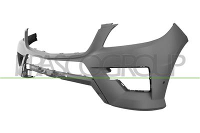 FRONT BUMPER-PRIMED-WITH TOW HOOK COVER-WITH PDC+SENSOR HOLDERS-WITH CUTTING MARKS FOR HEADLAMP WASHER MOD. AMG