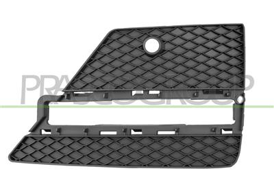 BUMPER GRILLE RIGHT-BLACK-WITH DAY RUN LIGHT LED HOLE-WITH PDC HOLE+SENSOR HOLDER MOD. AMG