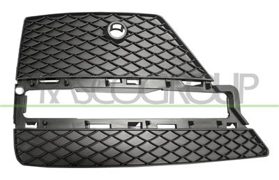 BUMPER GRILLE LEFT-BLACK-WITH DAY RUN LIGHT LED HOLE-WITH PDC HOLE+SENSOR HOLDER MOD. AMG