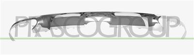 MODANATURA SPOILER PARAURTI POSTERIORE-CROMATA MOD. AMG NIGHT PACK