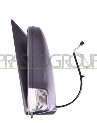 DOOR MIRROR RIGHT-ELECTRIC-HEATED-BLACK-ASPHERICAL-CHROME-5 PINS