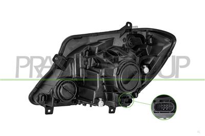 PROIETTORE DESTRO H7+H7-ELETTRICO-CON MOTORE
