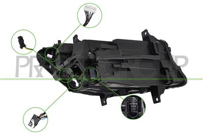PHARE GAUCHE-ELECTRIQUE-AVEC MOTEUR-LED-MONTAGE VALEO