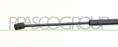 TAILGATE GAS SPRING RIGHT/LEFT - 330 N - L 495 mm - S 188 mm - Ø 18 mm - Ø 8 mm