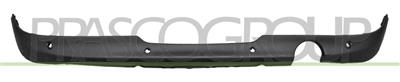 REAR BUMPER SPOILER-BLACK-TEXTURED FINISH-WITH PDC+SENSOR HOLDERS-WITH SINGLE EXHAUST ON RIGHT SIDE MOD. ONE/COOPER