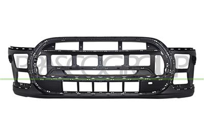 FRONT BUMPER-BLACK-TEXTURED FINISH-WITH CUTTING MARKS FOR SENSORS