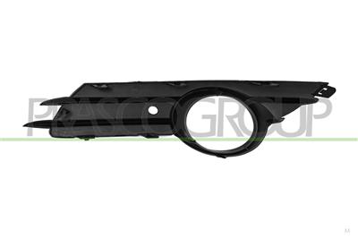 BUMPER GRILLE RIGHT-BLACK-WITH FOG LAMP HOLE