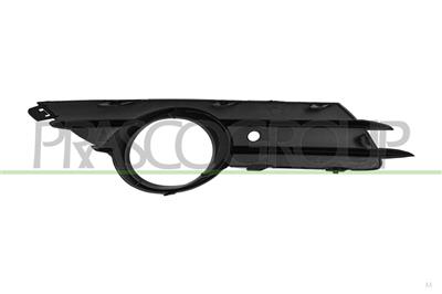 BUMPER GRILLE LEFT-BLACK-WITH FOG LAMP HOLE