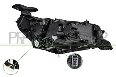 HEADLAMP LEFT-ELECTRIC-WITH MOTOR-LED-VALEO TYPE