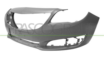 FRONT BUMPER-PRIMED-WITH TOW HOOK COVER-WITH CUTTING MARKS FOR PDC, PARK ASSIST AND HEADLAMP WASHERS