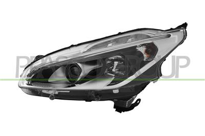 PHARE GAUCHE H7+H7+PY21W ELECTRIQUE SANS MOTEUR-AVEC FEU DE JOUR-NOIR-LED