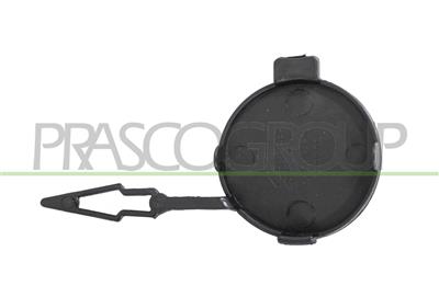 TAPPO COPRI GANCIO TRAINO PARAURTI POSTERIORE-NERO-LUCIDO