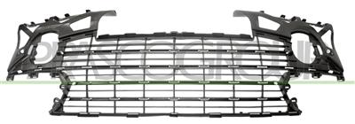 GRIGLIA PARAURTI ANTERIORE-CENTRALE-NERA-CON FORI MODANATURE