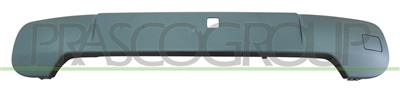 FRONT BUMPER MOLDING-CENTRE-WITH TOW HOOK COVER-PRIMED-BLACK