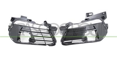 FRONT BUMPER GRILLE SET (RIGHT+LEFT)-BLACK