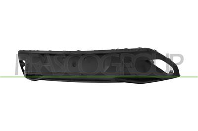 SPOILER STOSSTANGE HINTEN-SCHWARZ-GENARBT