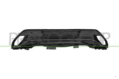 SPOILER STOSSTANGE HINTEN-SCHWARZ-GENARBT