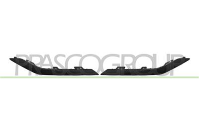 SET OF REAR BUMPER SPOILER MOLDINGS-BLACK-(RIGHT+LEFT)