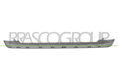 REAR BUMPER SPOILER-SILVER-PAINTED