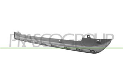 REAR BUMPER SPOILER-SILVER-PAINTED
